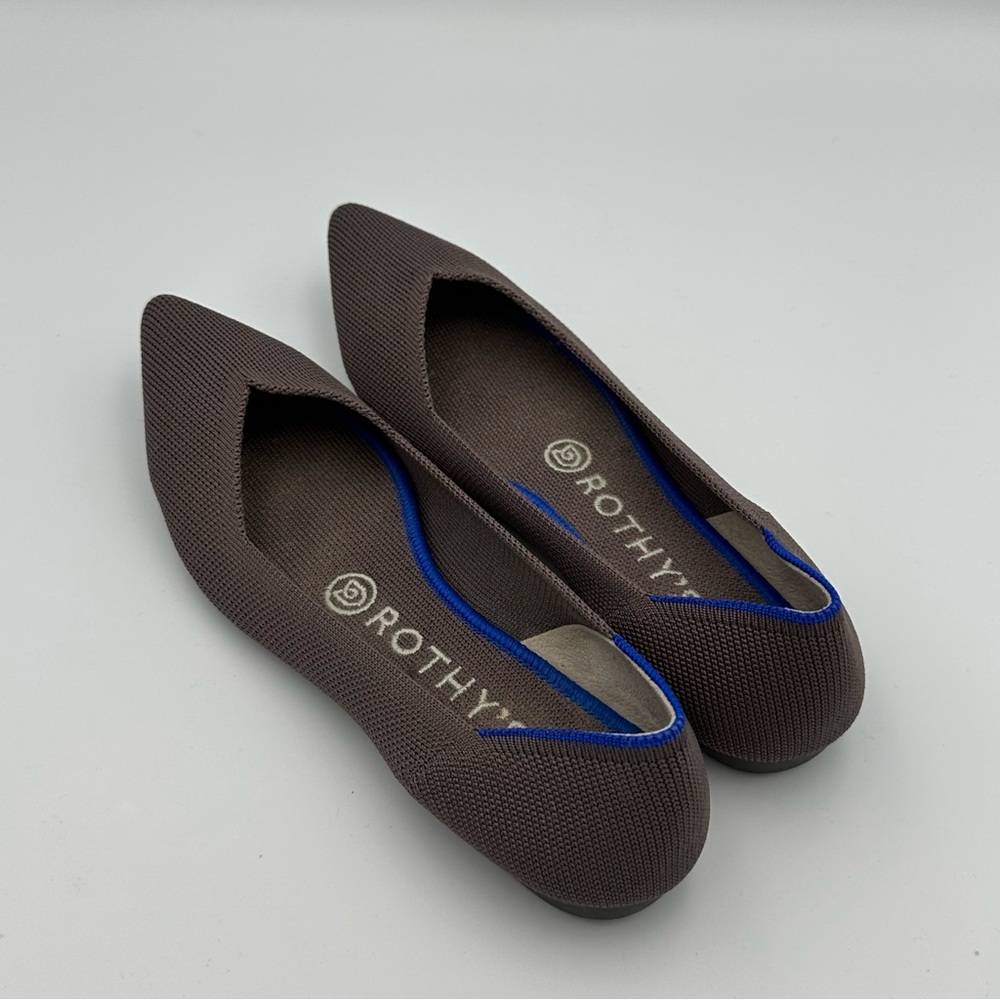 Rothy’s The Point Women’s 7W US Purple Flats Slip On Casual Shoes - Picture 2 of 9